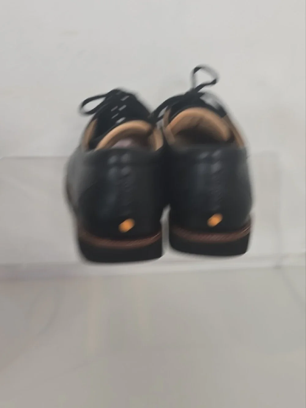 SAMUEL HUBBARD polished Black Derby Shoes with Contrast Welt